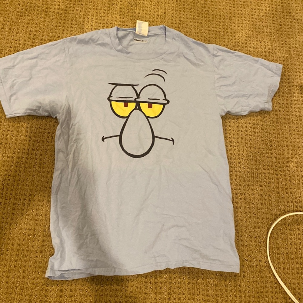 spongebob squidward tshirt